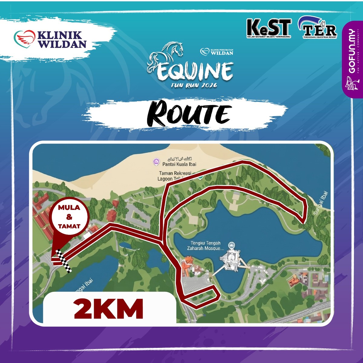 Peta laluan 2KM